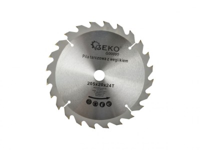 Disc circular pentru lemn 205x20x24T, Geko G00095 foto