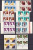 ROMANIA 1963 LP 560 PASARI DE RASA BLOCURI DE 4 TIMBRE MNH, Nestampilat