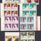 ROMANIA 1963 LP 560 PASARI DE RASA BLOCURI DE 4 TIMBRE MNH