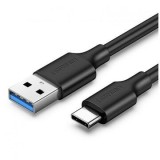 Cumpara ieftin Cablu pentru incarcare si transfer de date UGREEN US184, USB la USB-C, 3A, 5Gbps, 1m, Negru 20882