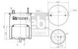 FEBI BILSTEIN 102383 Burduf, suspensie pneumatica