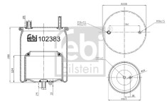 FEBI BILSTEIN 102383 Burduf, suspensie pneumatica
