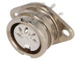 Soclu DIN 5-PIN 180&deg; 34V 2A Argintat