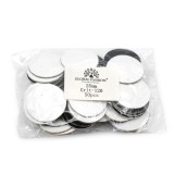 Set de 8 unități: Fișe adezive de schimb pentru discuri de pedichiură, 25 mm, #120, 50 bucăți