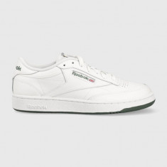 Reebok Classic sneakers din piele CLUB C 85 culoarea alb, FZ6014 FZ6014.100039280-white