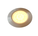 Spot led ingropat cu fire alb cald 12V 2-2.5W rama silver mat cu atingere