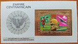 IMPERIU CENTRAFRICAN-&#039;&#039;CENTENAR UPU&#039;&#039; COLITA de lux METALIZAT-MNH -NESTAMPIL.-VEZI SCAN, Nestampilat