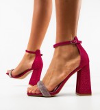 Cumpara ieftin Sandale cu toc Eligia Fuchsia