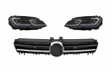 Faruri LED G7.5 Look cu Grila Centrala VW Golf 7 VII G7.5 (2012-2017) Rline Design Crom Performance AutoTuning, KITT