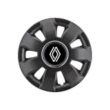 Set 4 Capace Roti potrivite jantelor de 16 inch, pentru Renault Nou model Ares Black