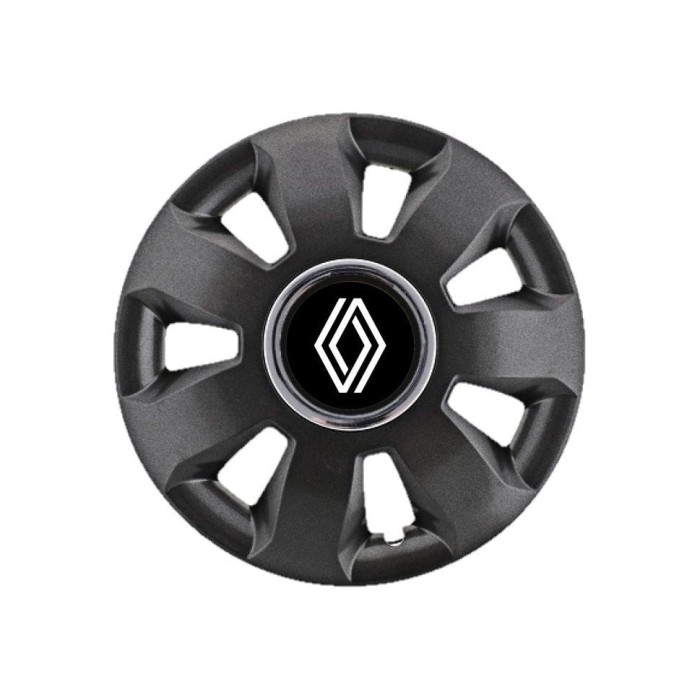 Set 4 Capace Roti potrivite jantelor de 16 inch, pentru Renault Nou model Ares Black