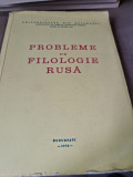 Probleme de filologie rusa, curs universitar, 1978