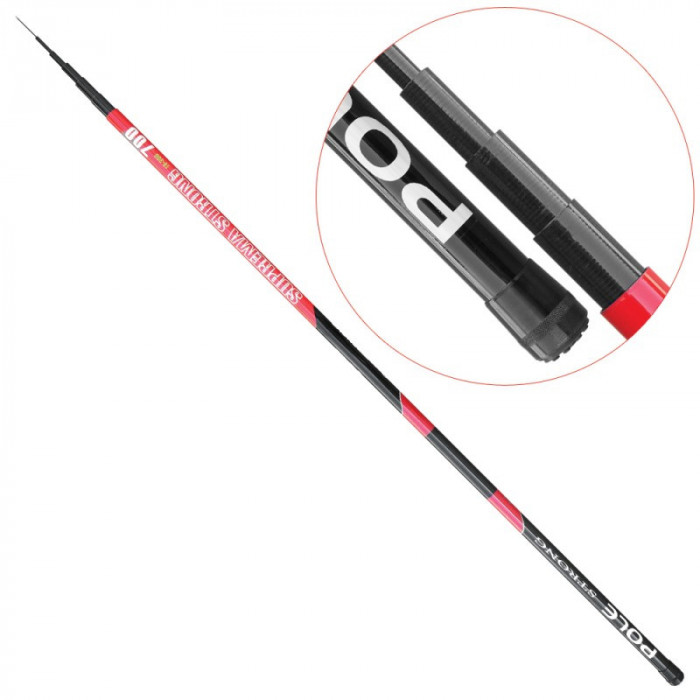 Undita fibra de carbon Baracuda Suprema Strong Pole 5 metri