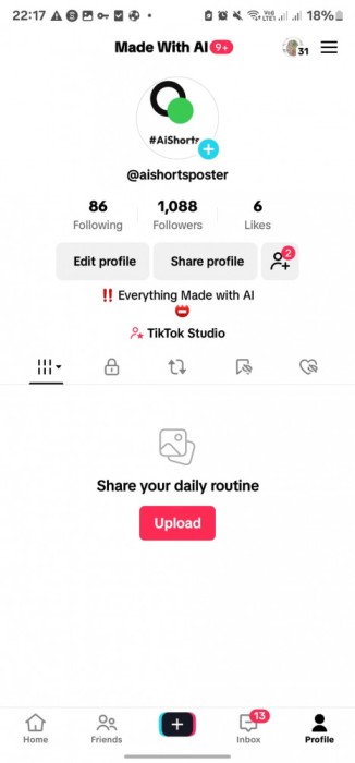 Cont TIKTOK 1K USA