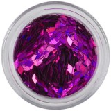 Confetti mov pentru tipsuri acvariu - diamante, hologramă, INGINAILS