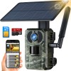 Camera de Supraveghere pentru Vanatoare Trail 4G, VisionHub&reg;, cu Lentila de 4MP, alimentate cu energie solara, vizualizare live si alerte de miscare,