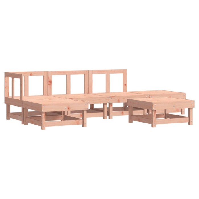 Set mobilier relaxare gradina, 6 piese, lemn masiv Douglas