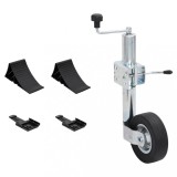 vidaXL Cric roată de remorcă 60 mm cu 1 clemă despicată/pene de roată