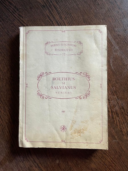 Boethius si Salvianus - PSB 72. Scrieri