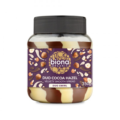 Crema de ciocolata cu alune Duo Swirl bio 350g Biona foto