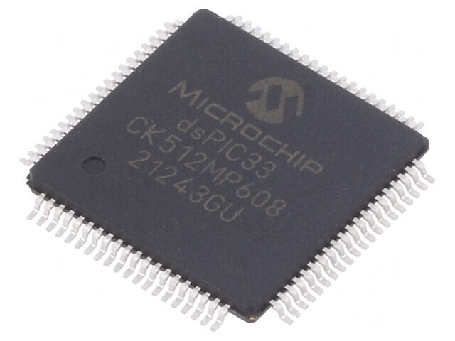 Microcontroler dsPIC 512kB 64kB SRAM TQFP80 0,5mm