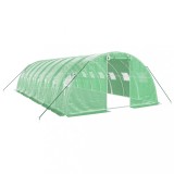 Cumpara ieftin Sera cu cadru din otel, verde, 32 m&sup2;, 8x4x2 m