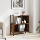 VidaXL Bibliotecă, stejar fumuriu, 72x28x77,5 cm, lemn prelucrat 838880
