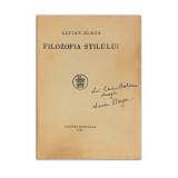 Lucian Blaga, Filozofia stilului, 1924, cu dedicație pentru Caius Brediceanu