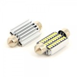 Led bec T10x39 27x4014 alb rece CanBus