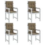 Cumpara ieftin Perne scaun cu spătar mic 4 buc. melanj taupe 100x50x4cm textil