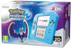 Consola Nintendo 2DS + Pokemon Moon Limited (Albastru) foto