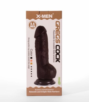 Greg - Dildo realistic, negru, 21.3 cm foto