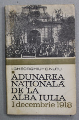 ADUNAREA NATIONALA DE LA ALBA IULIA , 1 DECEMBRIE 1918 de I. GHEORGHIU si C. NUTU , 1968 foto