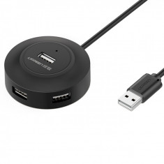 Ugreen HUB 4in1 USB-A - 4xUSB-A 2.0 480Mb/s 1m Negru (CR106) 20277-UGREEN