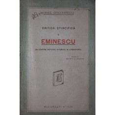 CRITICA STIINTIFICA SI EMINESCU