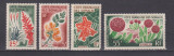 SOMALIA FRANCEZA 1966 FLORI MI BL. 373-376 MNH