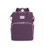 Rucsac multifunctional pentru bebelusi, cu patut extensibil, model unisex, mov