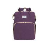 Rucsac multifunctional pentru bebelusi, cu patut extensibil, model unisex, mov