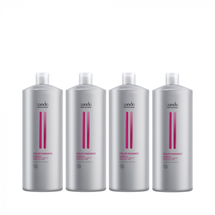 Pachet pentru parul vopsit, Londa Professional, Color Radiance Shampoo, 1000ml x 4 buc.