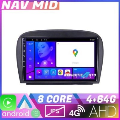 Navigatie Mercedes SL W230 2004 2011 KIT W230 EDOTEC-LITE Android Ecran 720P Octa Core 4 64 Carplay CarStore Technology foto