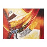 Tablou gigant abstract pictat manual, Compozitie abstracta,120x90cm ulei pe panza in relief efect 3D, gata de agatat pe perete