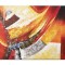 Tablou gigant abstract pictat manual, Compozitie abstracta,120x90cm ulei pe panza in relief efect 3D, gata de agatat pe perete