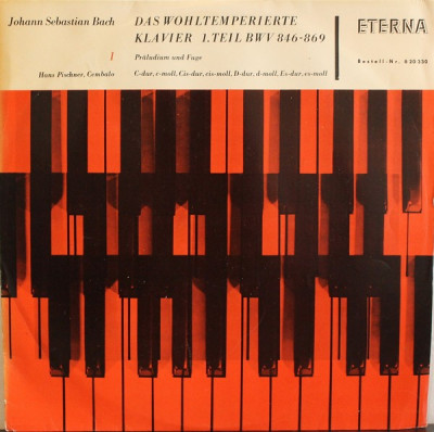 Vinyl Johann Sebastian Bach, Hans Pischner &amp;lrm;&amp;ndash; Das Wohltemperierte Klavier 1 foto