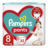 Scutece pants Stop&amp;Protect, Nr. 8, +19 kg, 32&nbsp;bucăți, Pampers