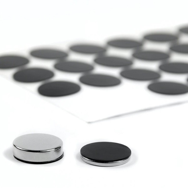 Discuri autoadezive din silicon, &Oslash;20 mm, set de 36 bucati
