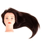 Cap manechin coafor par natural brunet 60-70cm