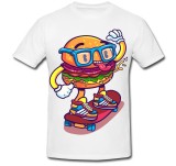 Cumpara ieftin Tricou &quot; Burger &amp; skateboard &quot;