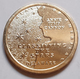 1 Dollar 2019 USA, Delaware, Classifying the stars, American Innovation, unc