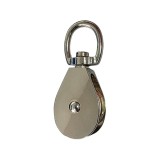 Cumpara ieftin Scripete rotativ, Flores, inox, roata 50 mm, dimensiuni 50x105 mm