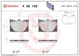 BREMBO P 50 139 PRIME LINE set placute frana,frana disc